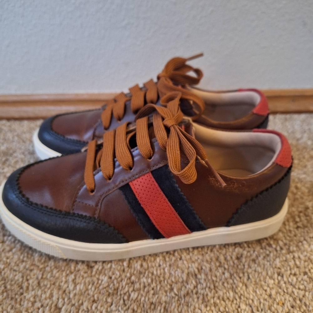 Elephantito All American Apache Leather Sneakers Lace Up Kids Unisex Size 13 - Picture 3 of 9